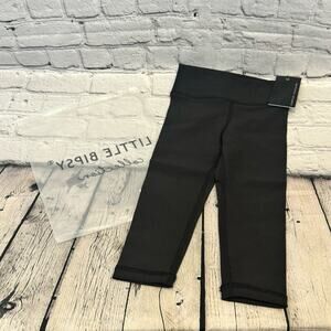 Little Bipsy Black Athletic Ribbed Leggings